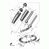 Схема узла: Выхлопная система Yamaha YZ450F YZ450F