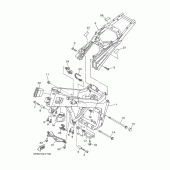 Схема узла: Рама Yamaha TDM900