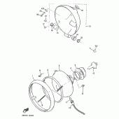 Схема вузла: Фара Yamaha VMX12 V-MAX