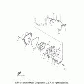 Схема узла: Впускная система (2) Yamaha XVS950 V-Star Tourer