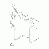 Схема вузла: Кермо та тросики Yamaha YZF-R6/ YZF600 R6