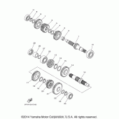 Схема узла: Трансмиссия Yamaha XV1700 Road Star Midnight Warrior