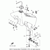 Схема узла: Топливный бак Yamaha WR250 WR250Z