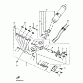 Схема вузла: Вихлопна система Yamaha YZF-R1 R1