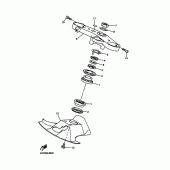 Схема вузла: Рульовий механізм Yamaha YZF-R1 R1S