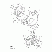 Схема узла: Крышки картера 1 Yamaha WR450F