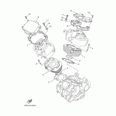 Схема узла: Цилиндр Yamaha XVS650 Drag Star