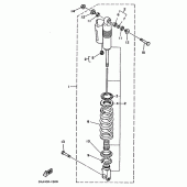 Схема вузла: Задня підвіска Yamaha YZ250 YZ250