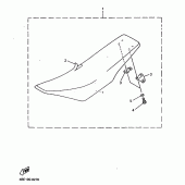 Схема узла: Сиденье Yamaha YZ400