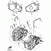 Схема вузла: Картер двигуна Yamaha TT600