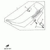 Схема узла: Сиденье Yamaha YZ250 YZ250