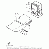 Схема узла: Сиденье Yamaha XT350 XT350