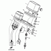 Схема узла: Панель приборов Yamaha TT250R TT-R