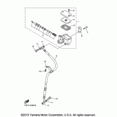 Схема вузла: Передній гальмівний циліндр Yamaha XVS950 Bolt R-Spec