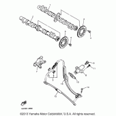 Схема вузла: Розподільний вал та Ланцюг ГРМ Yamaha YZF600R Thundercat