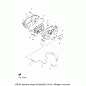 Схема вузла: Впускна система (2) Yamaha XVS950 Bolt