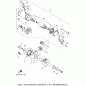 Схема узла: Привод стартера Yamaha XV1600 Road Star Silverado