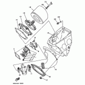 Схема узла: Впускная система Yamaha YZ125
