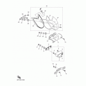 Схема вузла: Задній ліхтар Yamaha XVS950 Midnight Star