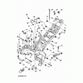 Схема вузла: Рама Yamaha YZF-R125