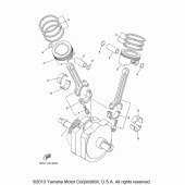 Схема вузла: Колінчастий вал та Поршень Yamaha XV1600 Road Star Silverado