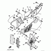 Схема вузла: Бічна кришка Yamaha WR250 WR250Z