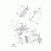 Схема узла: Боковая крышка Yamaha YZ250 YZ250