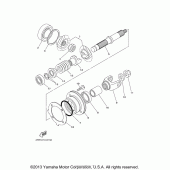 Схема вузла: Проміжна передача Yamaha XVS650 V-Star Classic