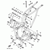 Схема узла: Рама Yamaha YZ125