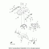 Схема узла: Крыло Yamaha XVS950 Bolt