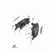 Схема вузла: Задній ліхтар Yamaha XP530 T-MAX DX