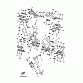 Схема узла: Подножки и Подставка Yamaha BT1100 Bulldog