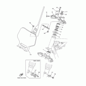 Схема вузла: Рульовий механізм Yamaha TTR125 TT-R125