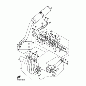 Схема вузла: Вихлопна система Yamaha YZF-R1 R1S