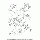 Схема вузла: Задній ліхтар (Стоп-сигнал) Yamaha XV1700 Road Star Midnight Warrior