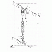 Схема вузла: Задня підвіска Yamaha WR450F