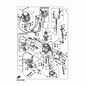 Схема узла: Карбюратор Yamaha XVS1100 V-Star Silverado