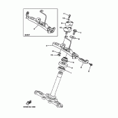 Схема вузла: Рулевий механізм Yamaha TTR90 TT-R90