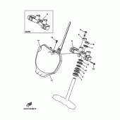 Схема узла: Рулевой механизм Yamaha YZ125