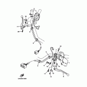 Схема вузла: Пульт керування рульовим та важелем Yamaha XV1600 Wild Star