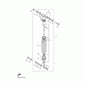 Схема вузла: Задня підвіска Yamaha WR400F