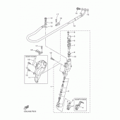 Схема вузла: Задній гальмівний циліндр Yamaha WR450F