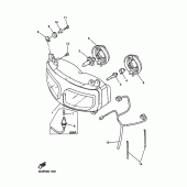 Схема вузла: Фара Yamaha FZS600 FAZER