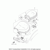 Схема узла: Сиденье Yamaha XV1700 Road Star Midnight Silverado