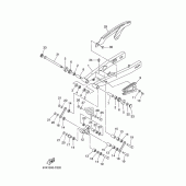 Схема узла: Задний рычаг и Подвеска Yamaha XT660 XT660R
