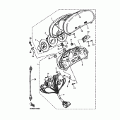 Схема вузла: Панель приладів Yamaha XJ900 Diversion