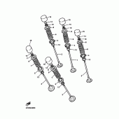 Схема узла: Клапан Yamaha FZS1000 FZ1