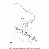 Схема вузла: Електричний стартер Yamaha YZ450F YZ450FX