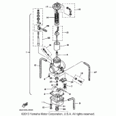Схема вузла: Карбюратор Yamaha WR250 WR250Z