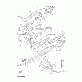 Схема узла: Подножки и Подставка Yamaha YP250 X-MAX